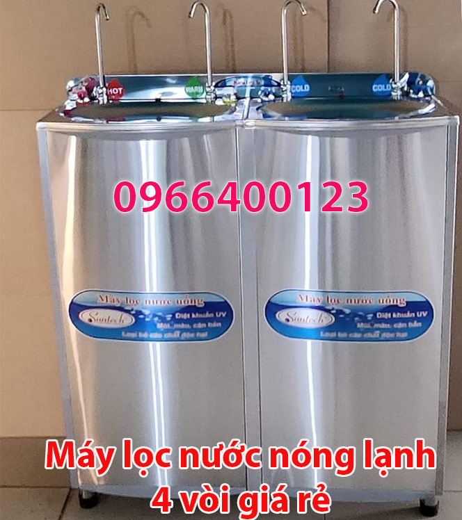 Máy lọc nước nóng lạnh 4 vòi giá rẻ nhất Bình dương