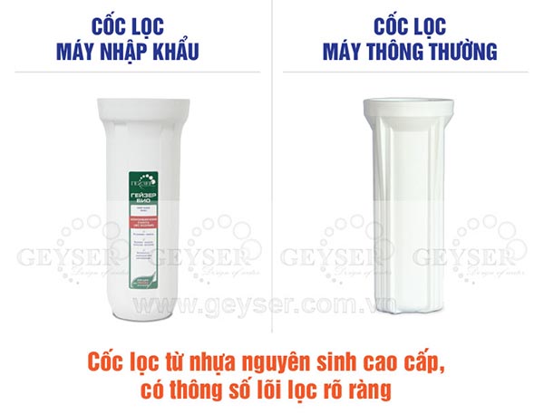 Cốc lọc của máy geyser ecotar 4