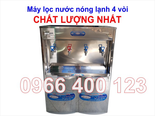 Máy nước uống nóng lạnh công nghiệp 4 vòi hiệu Suntech