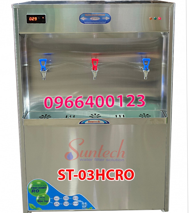 Máy lọc nước RO nóng lạnh công nghiệp 50L gắn 3 vòi