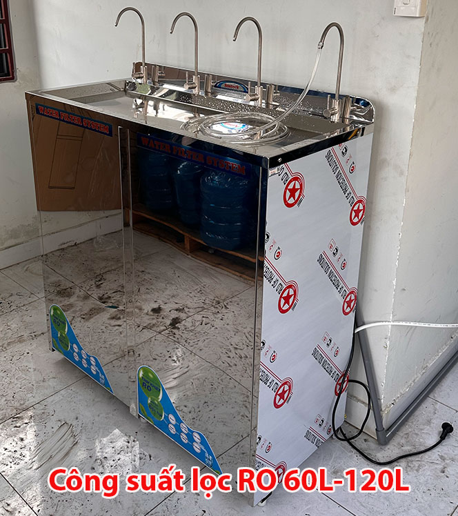 Máy Lọc Nước RO 60 l/h Có Tủ inox